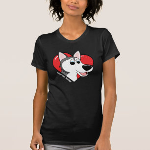 Eu amo minha camisa escura do rouco Siberian T