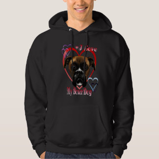 Eu amo minha camiseta de cão do pugilista
