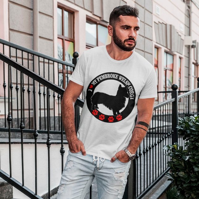 Eu Amo Minha Camiseta De Pembroke Welsh Corgi (Criador carregado)