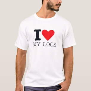 Eu Amo Minha Camiseta Gráfica de Cabelo Locs Dread