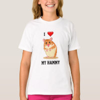 Eu Amo Minha Camiseta Hammy Hamster