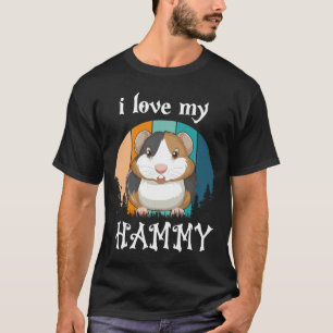 Eu Amo Minha Camiseta Hammy para Amantes de Hamste