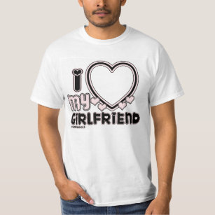 Eu Amo Minha Camiseta Personalizada Namorada