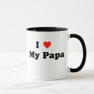 Eu amo minha caneca da papá