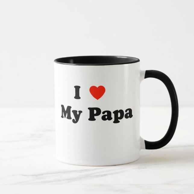 Eu amo minha caneca da papá (Direita)