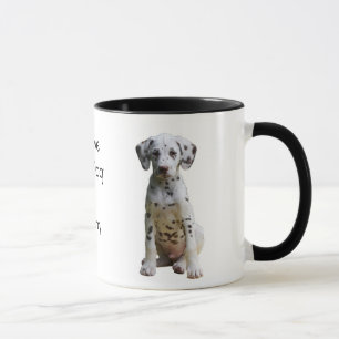 Eu amo minha caneca de café Dalmatian do cão