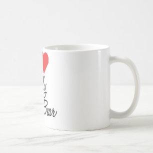 Eu amo minha caneca de café do urso da papá