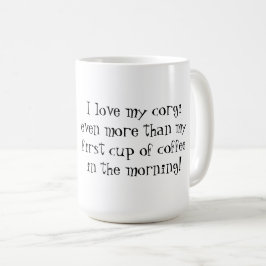 Eu amo minha caneca de corgi
