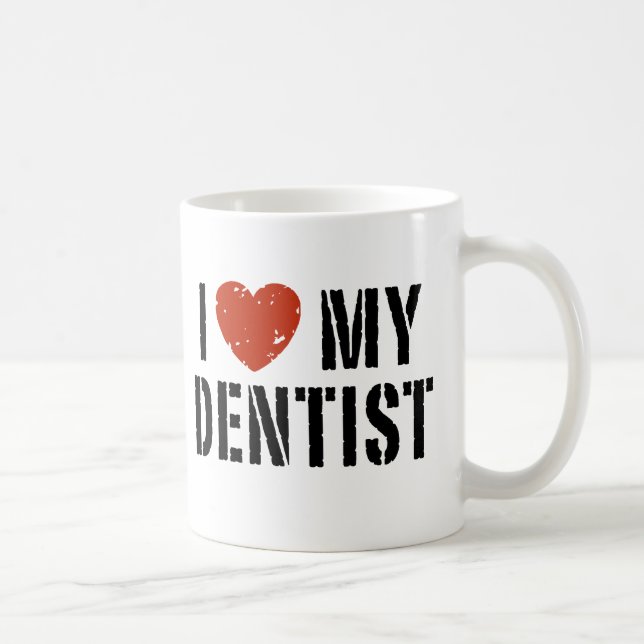 Eu amo minha caneca de dentista (Direita)