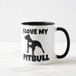 Eu amo minha caneca de Pitbull