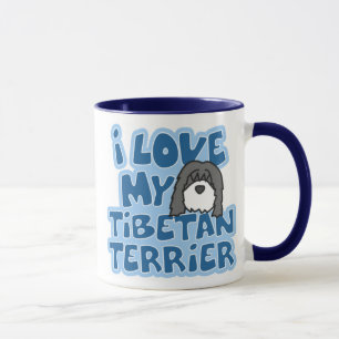 Eu amo minha caneca de Terrier tibetano