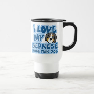 Eu amo minha caneca de viagem do cão de montanha