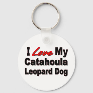 Eu Amo Minha Chaveiro De Cachorro-Leopardo Catahou