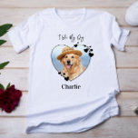 Eu Amo Minha Foto Personalizada De Pet De Coração<br><div class="desc">Carregar seu melhor amigo com você em todos os lugares que você vai com esta camisa personalizada de amante de cachorros-fotos! Deve ter para cada amante de cachorro, mãe de cachorro e pai de cachorro! Uma reviravolta divertida no "Amo Meu Cachorro", esta camisa diz "Amo Meu Cachorro"... Personalize com a...</div>