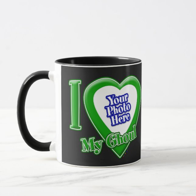 Eu Amo Minha Ghoul Com Sua Caneca Fotográfica (Esquerda)