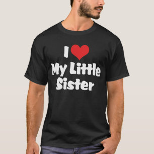 Eu Amo Minha Irmã Mais Nova Camiseta Preta
