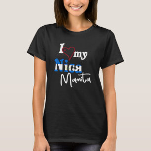 Eu Amo Minha Nica Mamita Flag Design Camisetas De 