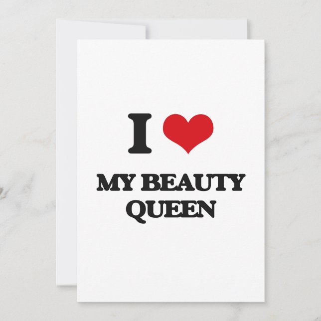Eu amo minha rainha da beleza (Frente)
