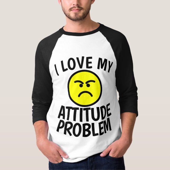 Eu AMO Minhas Camisetas COM PROBLEMA DE ATITUDE (Frente)