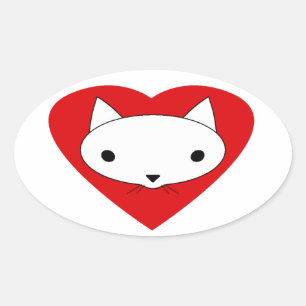 Eu amo minhas etiquetas do gato
