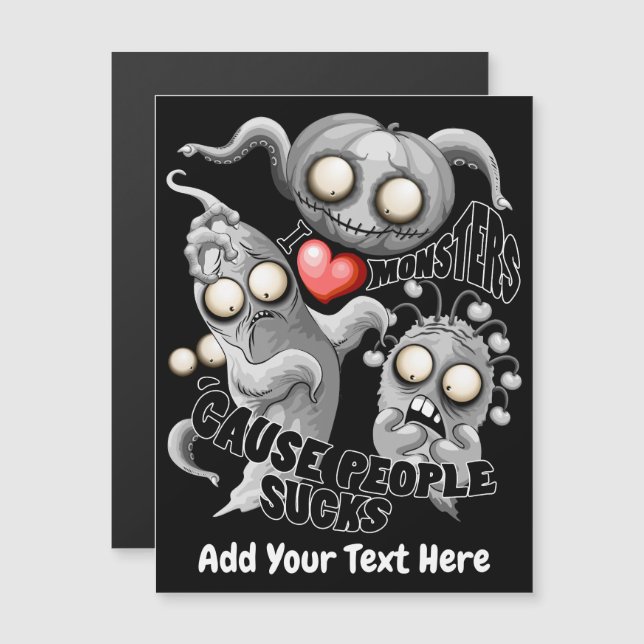 Eu Amo Monstros Porque as Pessoas São Ruins (Frente/Verso)