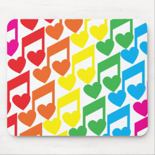 Eu amo Music Mousepad