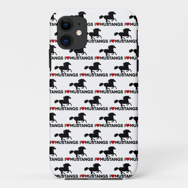 Eu amo mustang - capas de iphone (Verso)