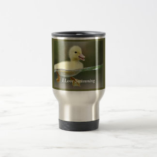 Eu amo nadar a caneca