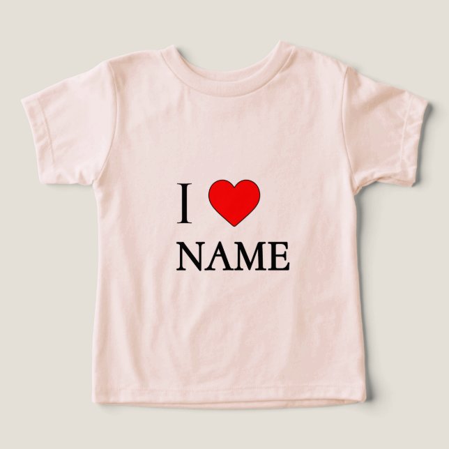 Eu amo nome (personalizável) (Design frontal)
