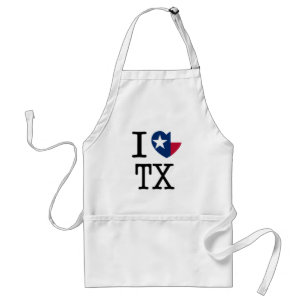 Eu amo o avental de Texas