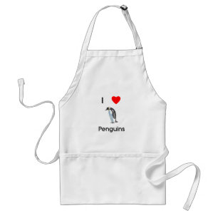 Eu amo o avental dos pinguins