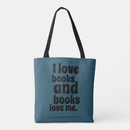 Eu amo o bolsa dos livros (a cerceta escura)