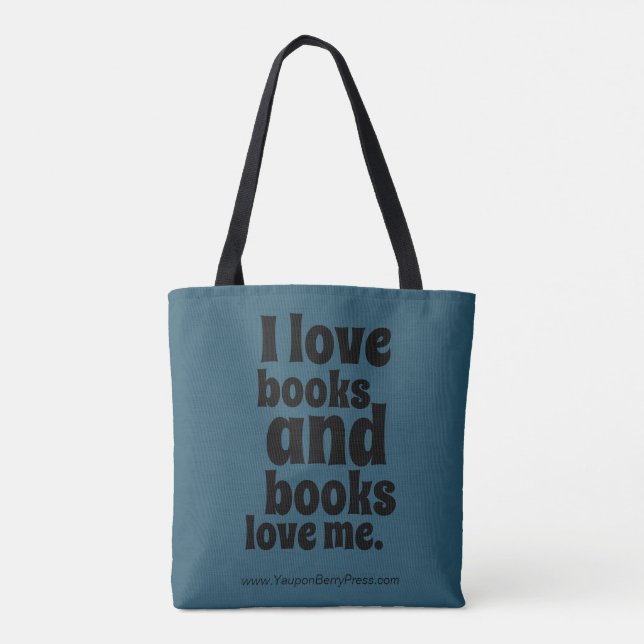 Eu amo o bolsa dos livros (a cerceta escura) (Verso)