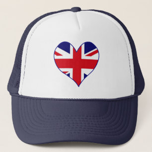 Eu amo o boné de bandeira do Reino Unido
