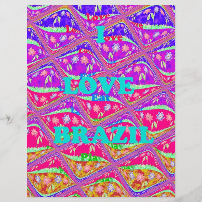 Eu amo o Brasil: Lindas cores tradicionais do Samb (Frente)
