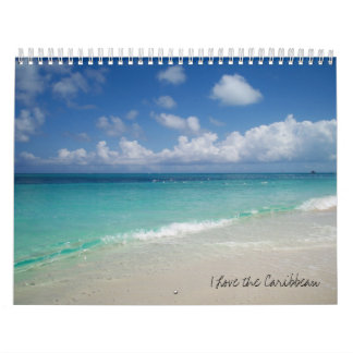 Eu amo o calendário das caraíbas