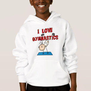 Eu amo o camiseta e os presentes da ginástica