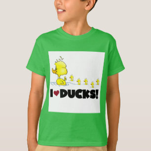 Eu amo o camiseta e os presentes dos patos