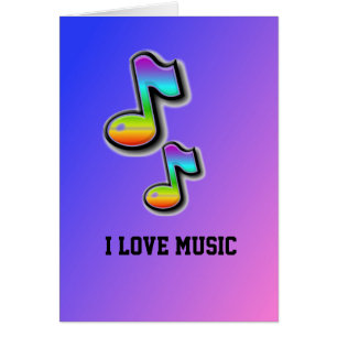 Eu amo o cartão da música