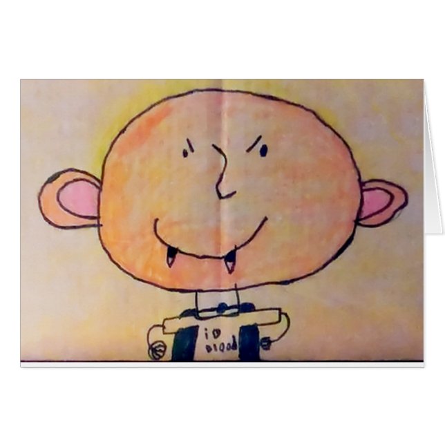 Eu amo o cartão do sangue (Frente horizontal)