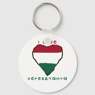Eu amo o chaveiro de Keresztanya