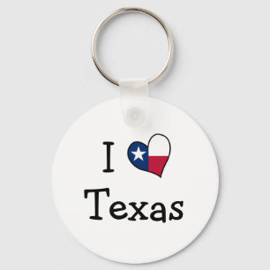 Eu amo o chaveiro de Texas