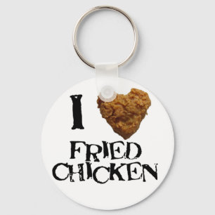 Eu amo o chaveiro do frango frito