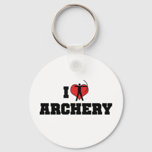 Eu amo o chaveiro do tiro ao arco