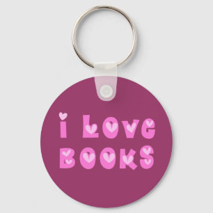 Eu amo o chaveiro dos livros