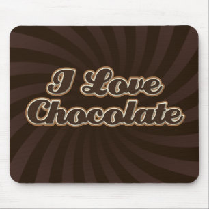 Eu amo o chocolate Mousepad