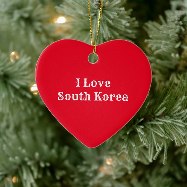 Eu amo o Enfeites de natal da Coreia do Sul (Árvore)