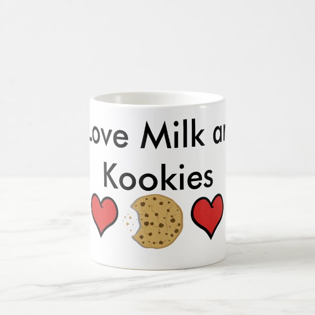 Eu amo o leite e a caneca de Kookies (Centro)