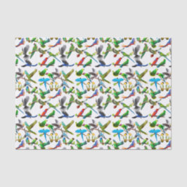 Eu amo o lenço de papel dos papagaios