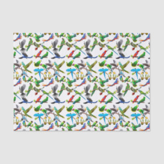 Eu amo o lenço de papel dos papagaios